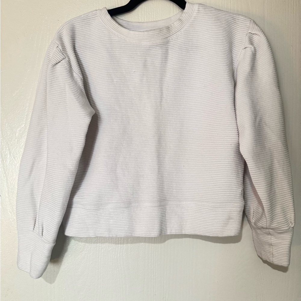 Bundle 4 for $20- Albion White Ribbed Top